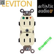 Leviton立維騰IG8300 8200IG電源插座獨立地線綠點美標墻插