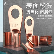 National Standard OT Open Copper Nose Battery Wire Pure Copper Crimping Joint Round Hole 2/4/60A Cop