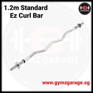 1.2m Standard Ez Curl Bar ( Home Gym Fitness Hex Dumbbell Barbell Hexagon Dumbell Bench Weight Kettl