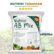 ab mix pupuk nutrisi hidroponik all varian 250gr 100 liter pg bgr - bunga