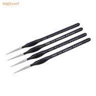 BDGF 5Pcs 00000 Precision Fine Tip Paint Brush Set For Acrylic Models Miniature Detail Nylon Hair Th