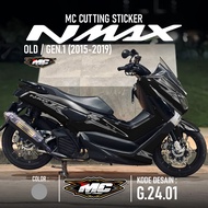Cutting Sticker Striping NMAX OLD 2015 2016 2017 2018 2019 - Aksesoris Motor Stiker Yamaha Nmax 155 