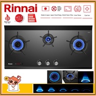 🔥RINNAI🔥 RB-3CGT 3 Inner Burner Gas Hob (Glass) Built-in Gas Stove RB3CGT