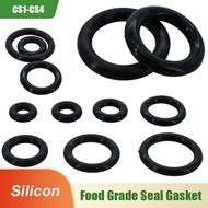 Black Silicon O-Ring Gasket Food Grade Silicone Sealing Washers CS1mm-CS4mm VMQ Rubble Insulated O R