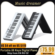 Portable 88 Keys Foldable Piano Digital Piano Multiftional Electronic Keyboard Piano For Piano Student Kid Musical Instrument