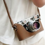 適用機型Leica M10/ M10R/ M10P 手掌紋皮革相機底座皮套
