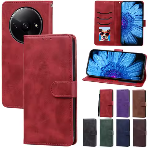 For Redmi A3X Case Leather Wallet Flip Case For Xiaomi Redmi A3 Cover RedmiA3X Funda Coque For Xiaom