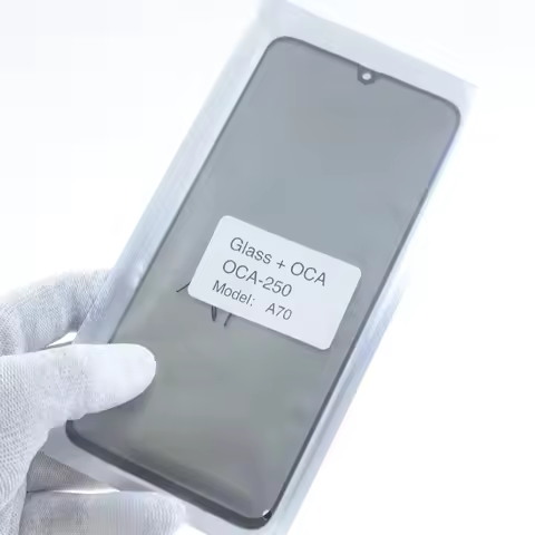 5Pcs Screen Outer Glass+OCA+Polarizer For Samsung Galaxy A17 A55 A15 S23FE S24FE A16 S20fe A06 A06s