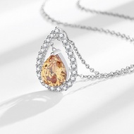 Pendant Necklace Moon Star For Couples Good Meaning Fashion Accessories Real Silver Minimal Style