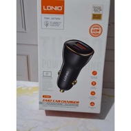 Ldnio Car Charger C103 Fast Charging 60W Car Charger 60W Dual Port USB Type-C PD PPS QC3.0