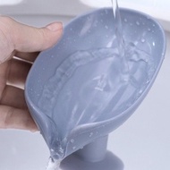 Vertical draining soap tray with lotus leaf-shaped vacuum base for luxury bathrooms -Alessia_Mall