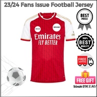(Top Grade) Arsenal The Gunners Home Kit Football Jersey 2023/24 for Men EPL Jersey Bola Jersi Kualiti