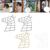 Abbraccia Horse Head Wire Wreath Frame Horse Shaped Wreath Forms Floral Flower Wreath Frame