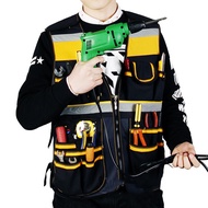 Electrician Carpenter Bag Tool Vest Framer Plumber Construction Adjustable Pouch