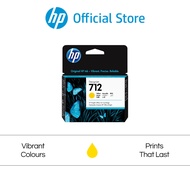 HP Original 712 Yellow Ink Cartridge 3ED69A 29ml | Compatible with DesignJet T250 T650 Studio Plotte
