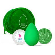 Besties Bio Pure Blend & Cleanse 4-Piece Starter Set, Bio Pure Makeup Sponge + Solid Unscented Clean