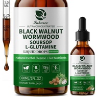 LukareeWormwoodkWalnutSoursopCleanseforHumans–withL-GlutaminePrebiotics&ZincforGutHealth&DigestiveCo