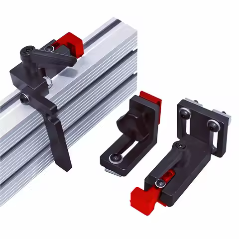 Aluminum Profile Router Fence - Multi T-Track Table Saw Fence Woodworking T-Slot Miter Track Connect