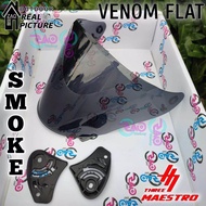 Kaca Helm NJS KRONOZ Visor Helmet FLAT venom open untuk njs kronoz ( bukan kairoz ) kaca helmet teba