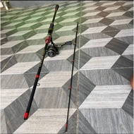 L180nx2 Lake Pond Pond Pond Fishing Tackle Set 180cm Rod and Reel 2000