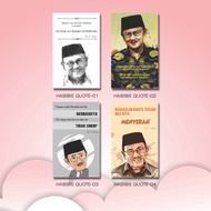 PSC Decor Wall Decoration Display Home Decoration Wall Decor BJ Habibie Quote Motivational Words 15x