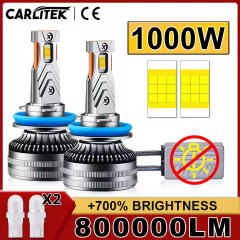 K5C H7 H3 LED 800000LM 1000W H4 H11 Car Headlights H8 H1 HB3 9005 HB4 9006 9012 HIR2 H9 18PCS 8054 C