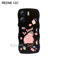 Casing Redmi 13 C - Softcase Gelombang Redmi 13 C - Case Gelombang Redmi 13 C - Protection Camera