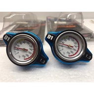 Penutup Radiator dengan Meter/Universal D1 Spec Water Gauge Meter Radiator Cap + Water Temp gauge 1.