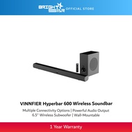VINNFIER Hyperbar 600 BTRW 240W Soundbar with 6.5" Wireless SubWoofer