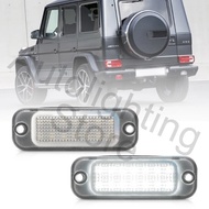 2PCS For Mercedes Benz W463 G-Wagon 2012-2018 LED License Number Plate Light Registration Number Lam