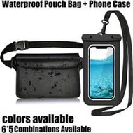 1/2pcs Waterproof Pouch Bag + Phone Case, Waterproof Case Dry Bag For Beach, Swim, Boating, Kayaking