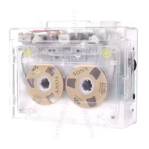 Bluetooth Tape Player Retro Nostalgic Classic High Fidelity HIFI Portable Player FM Radio Transparen