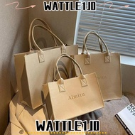 WATTLE1J0 1Pcs Felt Shoulder Bag, Solid Color Large Capacity Messenger Bag,  S/M/L Simple Travel Cro