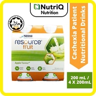 Nestle Resource Fruit Apple Flavour Beverage 200mL Suitable Malnutrition Patient Liquid Nutritional 