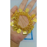 999 Gold Plated Mixed Toy Chain Bracelet