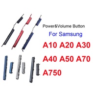 ปุ่มปรับระดับเสียงด้านข้าง Key สำหรับ Samsung Galaxy A10 A20 A30 A40 A50 A70 A750