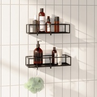加拿大 Umbra 壁掛式浴室置物架2件(墨黑) | 浴室收納
