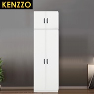 ⚡️LIKE BUG⚡️260CM Extra Height Moden Minimalis Elegan Chennai Wooden Wardrobe almari baju