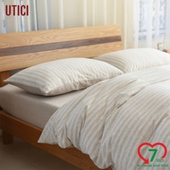 UTICI ชุดเครื่องนอน bedding set 4ชิ้น(ผ้าปูที่นอนx1 ปลอกผ้านวมx1 ปลอกหมอนx2) 6ฟุต ใช้กับที่นอน6-12นิ
