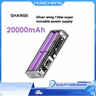 SHARGE 130W Transparent Power Bank 20000mAh Smart IPS Display 130W Fast Charging for Laptop & Phone