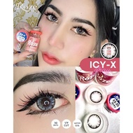 คอนแทคเลนส์🌈Icy X🌈 Brown / Gray (Rozelens) ขนาดบิ๊กอาย💖