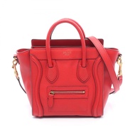 【二手】 CELINE Luggage Nano Shopper 手提包 168243RED皮革 Luggage Nano Shopper 女士二手 B
