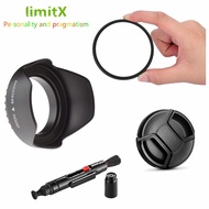 4 in 1 Kit Protection UV filter Lens Hood Cap Cleaning Pen For Panasonic Lumix FZ80 FZ82 FZ70 FZ72 F