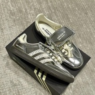 Wales Bonner X Origins Samba Anti Slip And Wear-Resistant Low Top Board Shoes, Unisex Silver