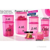 One Touch Pink Tupperware