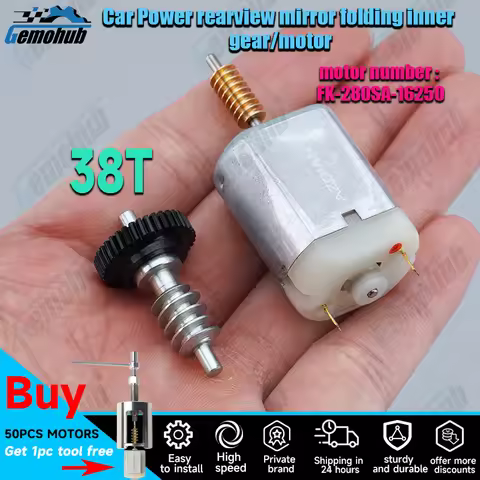 Gemohub FK-280SA-16250 38T For 2000-2008 Honda Civic MK7 Car Side Wing reversing Mirror Fold Motor a
