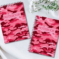 Notebook A5 Red Pink Camouflage
