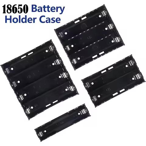 DIY 18650 Battery Holder Case Box Rechargeable Battery Power Bank Case Hard Pin 1X 2X 3X 4X 3.7V-4.2
