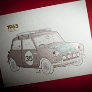 1965 Austin mini cooper 凸版印刷