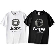 訂購LINE：mei896  特價  AAPE猿人短袖 CC-9981   M  L  XL  XXL 戶外 休閒 舒適短T 潮牌T 寬鬆短T